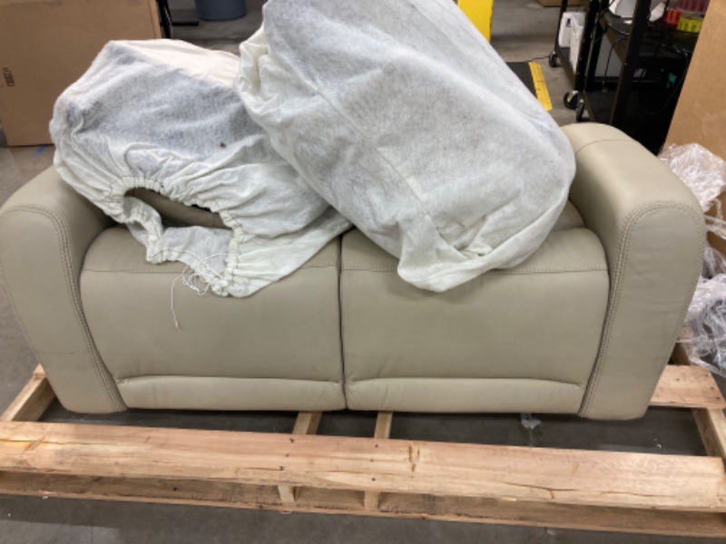 Photo 3 of Grant 63” leather reclining loveseat 
