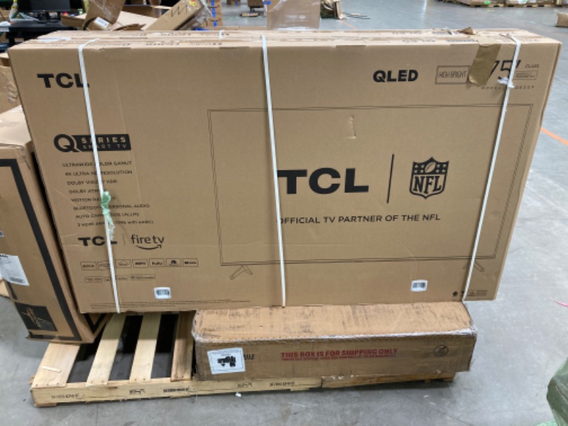 Photo 1 of TCL 75-Inch Q6 QLED 4K Smart TV with Fire TV (75Q650F, 2023 Model) Dolby Vision, Dolby Atmos, HDR Pro+, Voice Remote with Alexa, Streaming UHD Television,Black including Built-in Amazon Alexa Remote 75 inches