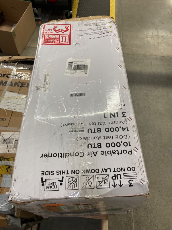 Photo 1 of 12,000 BTU Portable Air Conditioner Cools Up to 500 Sq.Ft, 3-IN-1 Energy Efficient Portable AC Unit with Remote Control & Installation Kits for Large Room, Campervan, Office, Temporary Space