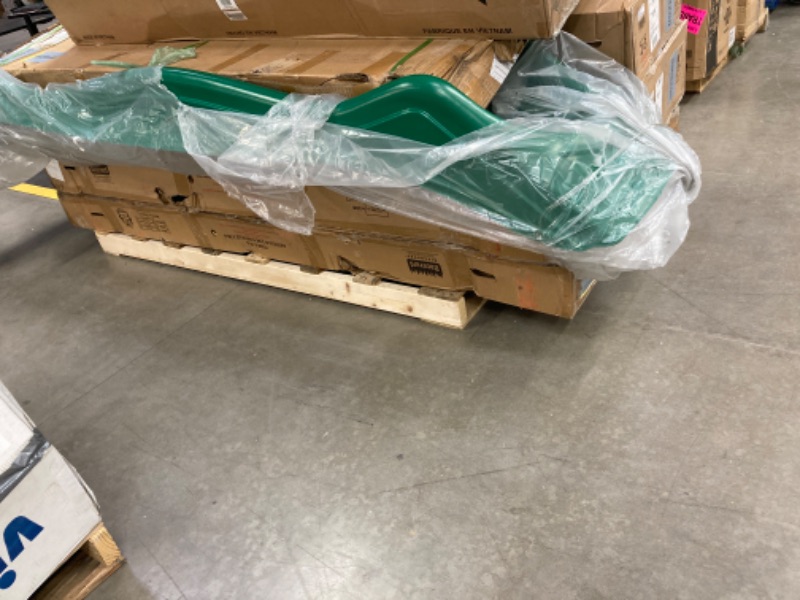 Photo 1 of ***BOX 1 & 3, ONE GREEN SLIDE*** Backyard Discovery, Cedar Cove Wood Swing Set, Playground Fort, Chalkboard, Telescope, Dual Slide, Kitchenette, Wide Swing Lanes, 5ft Rock Wall, Step Ladder