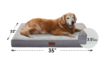 Photo 1 of Ophanie 35in Gray Orthopedic Dog Bed For Large Dogs with Egg Crate Foam Support and Non-Slip Bottom, Waterproof and Machine Washable Removable Pet Bed Cover,L size(35"x22"x3.5")


***NEW