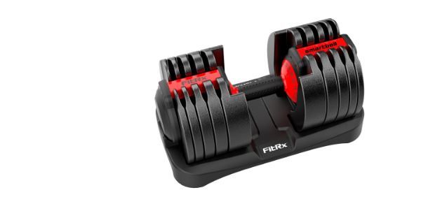 Photo 1 of ***PARTS ONLY BROKEN***FitRx SmartBell XL Quick-Select Adjustable Dumbbell 10-90 Lbs. Weight Black Single