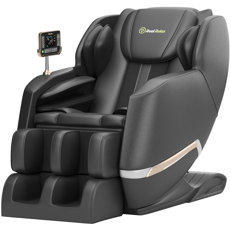 Photo 1 of ***MISSING PARTS*** Real Relax Full Body Zero Gravity Shiatsu Recliner Electric Massage Chair, Black
