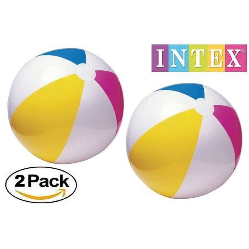 Photo 1 of 
Lot of 4- Intex Glossy Panel 24 inch Inflatable Swimming Pool / Beach Ball
