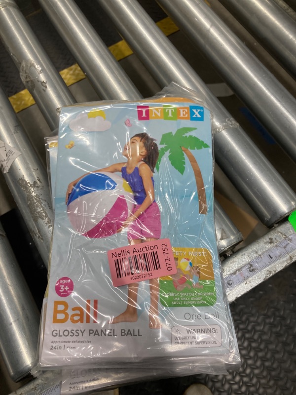 Photo 1 of Lot of 4 - Intex Glossy Panel 24 inch Inflatable Swimming Pool / Beach Ball