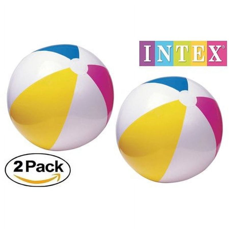Photo 1 of Lot of 4- Intex Glossy Panel 24 inch Inflatable Swimming Pool / Beach Ball

