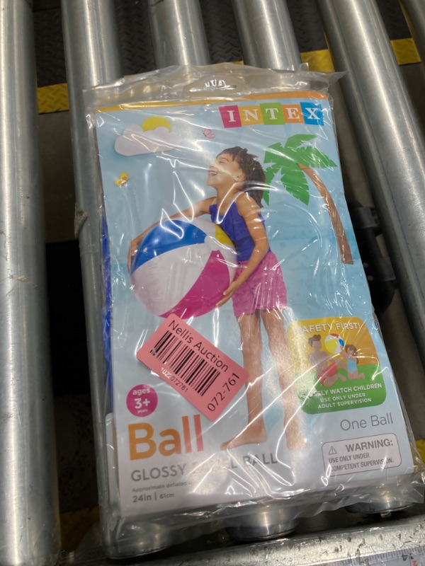 Photo 1 of Lot of 4- Intex Glossy Panel 24 inch Inflatable Swimming Pool / Beach Ball
