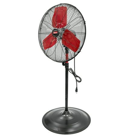 Photo 1 of Hyper Tough New 24 Inch Commercial & Industrial High Velocity Stand Fan Red & Black
