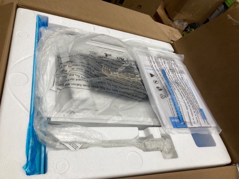 Photo 1 of Midea 12000 BTU Smart Inverter Air Conditioner Window Unit with Heat and Dehumidifier – Cools up to 550 Sq. Ft., Energy Star Rated, Quiet Operation, Electronic Controls, Remote Control, White 12,000 BTU