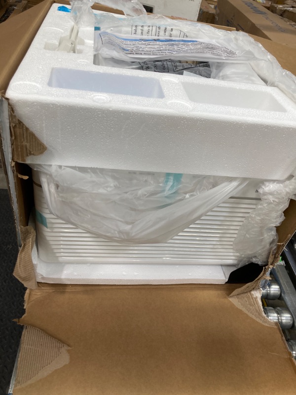 Photo 1 of Midea 12000 BTU Smart Inverter Air Conditioner Window Unit with Heat and Dehumidifier – Cools up to 550 Sq. Ft., Energy Star Rated, Quiet Operation, Electronic Controls, Remote Control, White 12,000 BTU