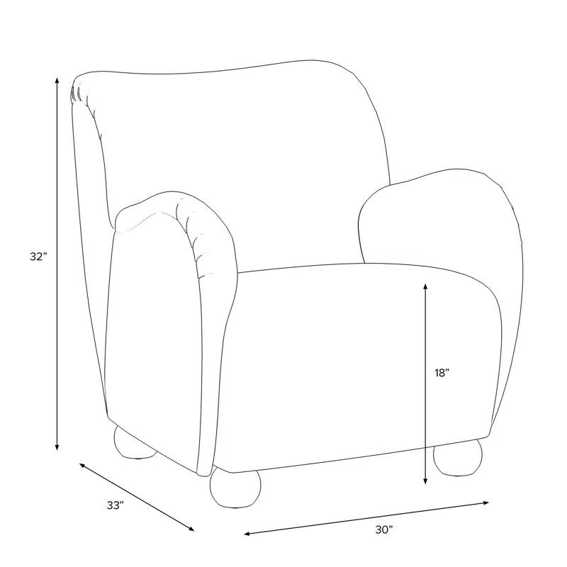 Photo 1 of *MISSING BOTTOM PIECES* Cowen 20" W Polyester Armchair