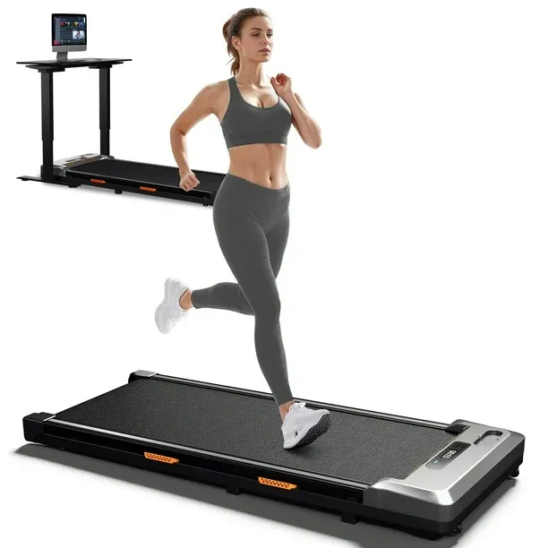 Photo 1 of 2.5Hp Walking Pad, Walking Area 2 in 1 Under Desk Treadmill,300lb Walking Treadmill with Remote Control and LED Display, Quiet, Compact & Small Treadmill for Home & Office, Sliver
