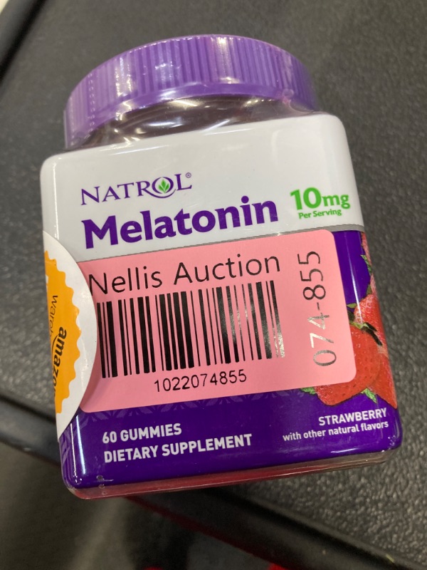 Photo 2 of Natrol 10mg Melatonin Gummies, Sleep Support for Adults, Melatonin Supplements for Sleeping, 60 Strawberry-Flavored Gummies, 30 Day Supply