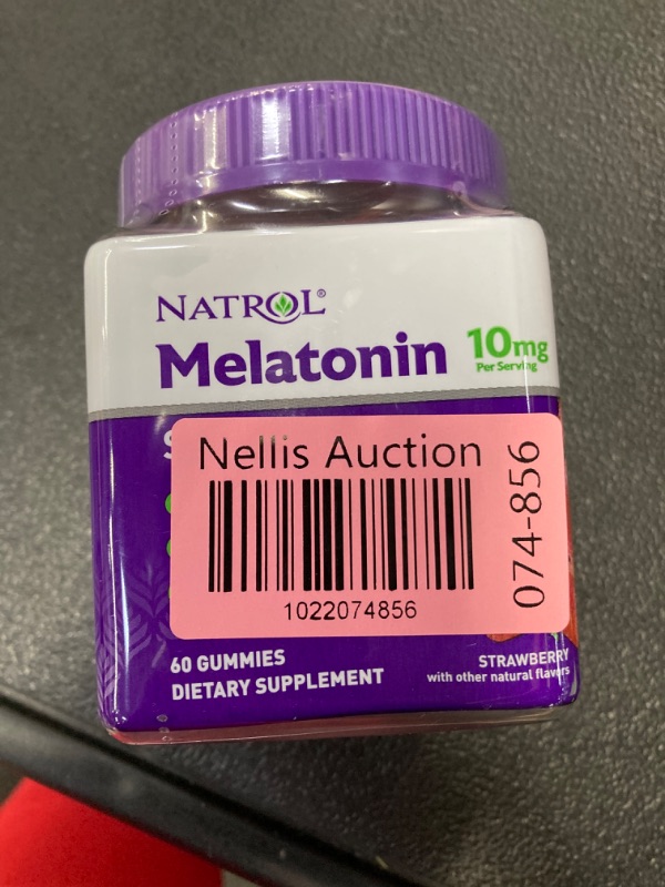 Photo 2 of Natrol 10mg Melatonin Gummies, Sleep Support for Adults, Melatonin Supplements for Sleeping, 60 Strawberry-Flavored Gummies, 30 Day Supply