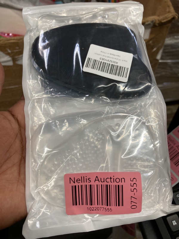 Photo 2 of 10 Pieces Ball of Foot Cushions, Adhesive Metatarsal Pads Women, Anti-Sliding Pads for Open Toe Shoes, Soft Gel Shoe Inserts for High Heels to Prevent Slipping, Reduce Blister Callus Black