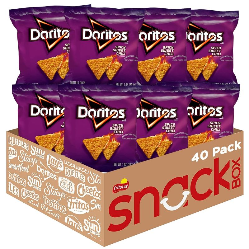 Photo 1 of Doritos Flavored Tortilla Chips, Spicy Sweet Chili, 1 Ounce (Pack of 40)