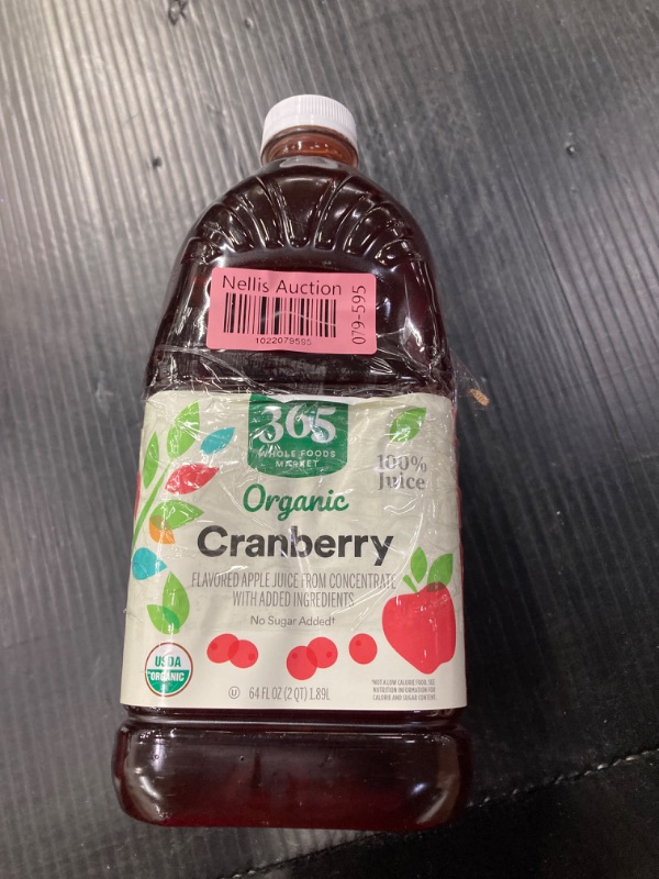 Photo 2 of 365 by Whole Foods Market, Organic Cranberry Juice Blend, 64 Fl Oz