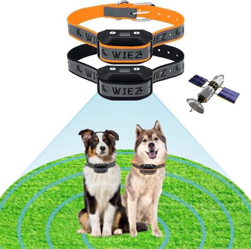 Photo 1 of ***STOCK PHOTO REFERENCE ONLY*** GPS Wireless Dog Fence, Electric Dog Collar Fence, Range 65-3281ft, Adjustable Warning Strength, Rechargeable, Pet Containment System, Harmless and Suitable for All Dogs(