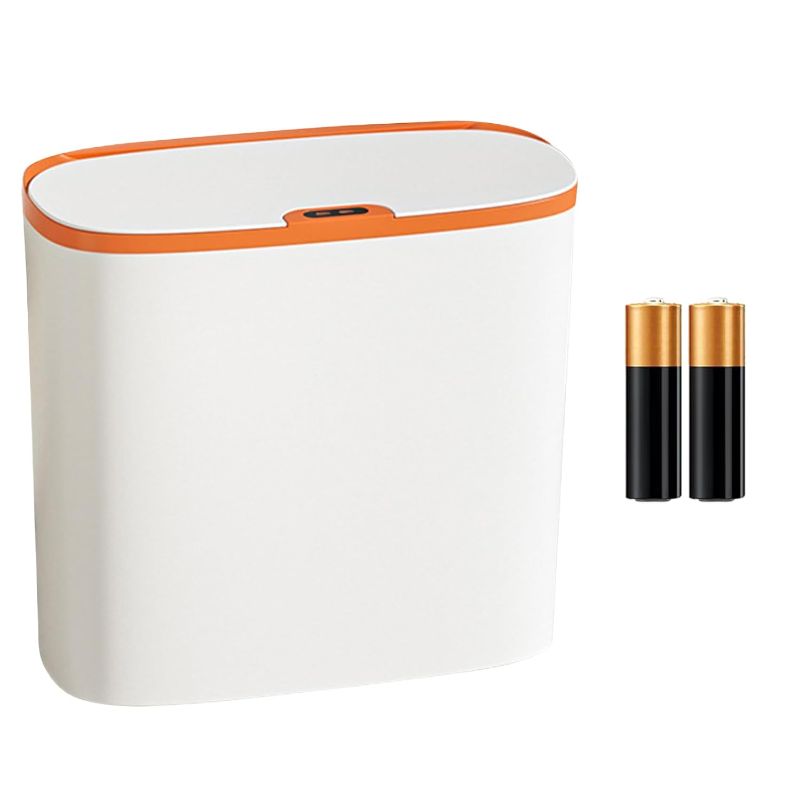 Photo 1 of (READ FULL POST) Smart Garbage Smart Trash Automatic Sensor Dustbin Large Capacity Low Noise Waterproof Hands-Free Touchless Garbage Waste Bin White & Orange Charging
