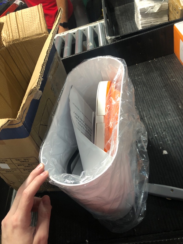 Photo 1 of (READ FULL POST) Smart Garbage Smart Trash Automatic Sensor Dustbin Large Capacity Low Noise Waterproof Hands-Free Touchless Garbage Waste Bin White & Orange Charging
