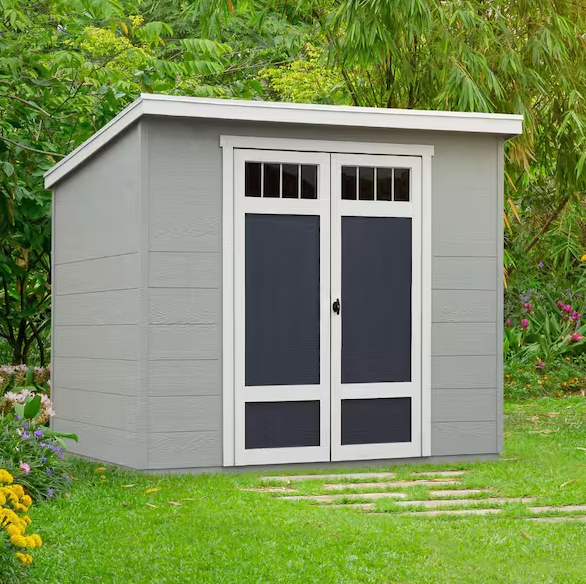 Photo 1 of **BOX 3 OF 3 ONLY/ TRUCK PICKUP ONLY**Highland Do-It Yourself 8 ft. W x 6 ft. D Complete Outdoor Wood Utility Shed with Palram Roof and Windows (48 sq. ft.)