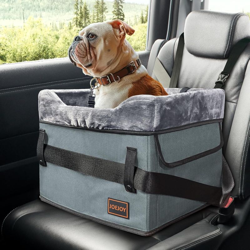 Photo 1 of ***USED - NO PACKAGING - SEE PICTURES***
JOEJOY Small Dog Car Seat for Small Dogs, Portable Puppy Dog Booster Seat for Car with Clip-On Safety Leash, Adjustable Straps Perfect for Small Pets Up to 25lbs (Grey)