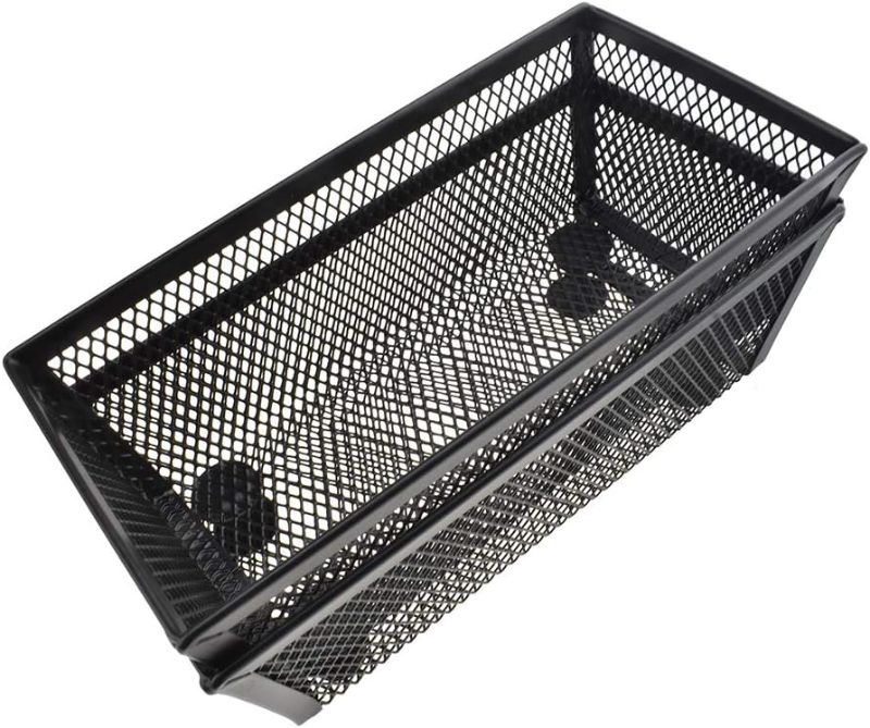 Photo 1 of  ***STOCK PHOTO FOR REFERENCE ONLY***HAHIYO Stackable Mesh Tray Cup 6 x 3 x 2 inches Sturdy Container for Desk Drawer Organizer Collection for Home Office School Kitchen Soft Foam Feet No Sharp Edges 2 Pack Black