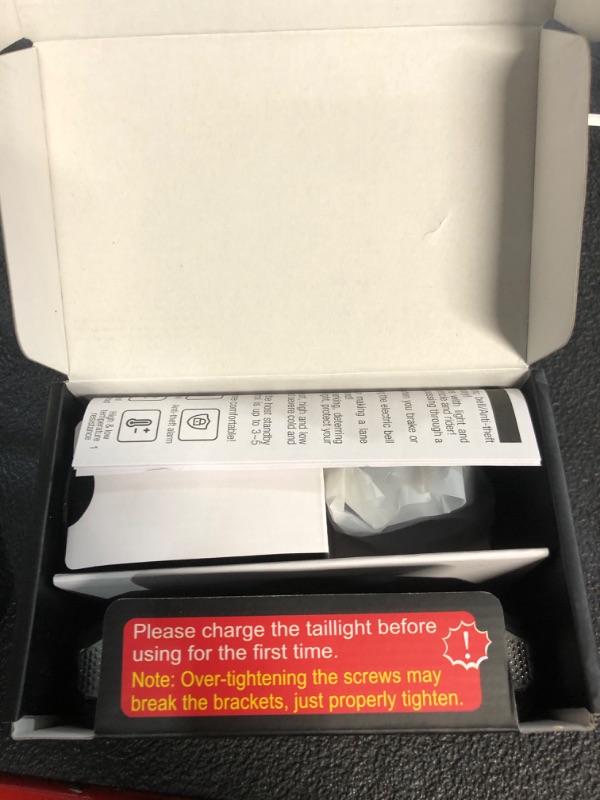 Photo 1 of WSDCAM Smart Bike Tail Light with Turn Signals and Brake Light Auto ON/OFF, Bike Horn Alarm with Remote, Rear Bike Light USB C Rechargeable Bicycle Tail light Bike Turn Signals Alarm and Brake Light