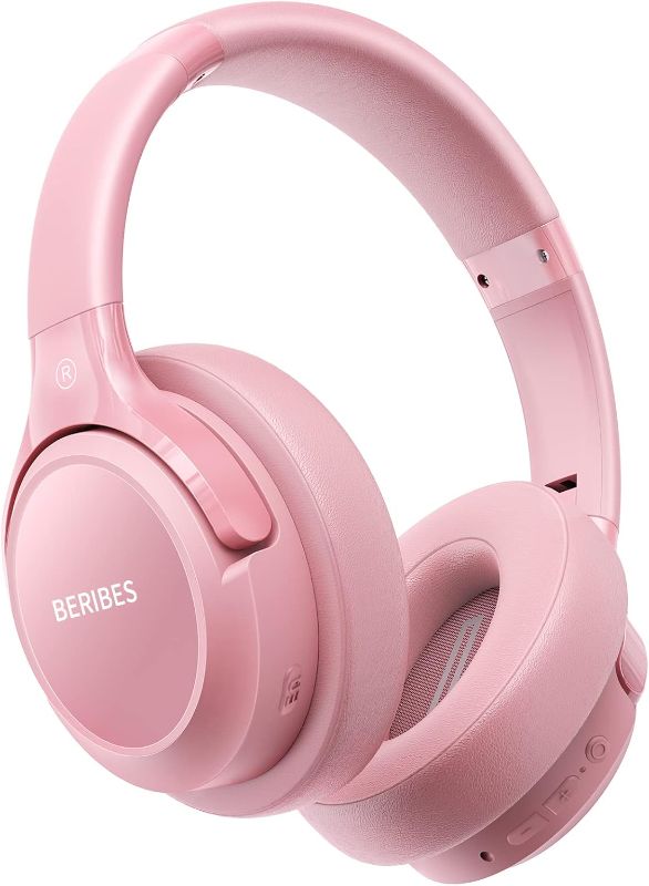 Photo 1 of 
Bluetooth Wireless Headphones Over Ear,BERIBES 65H Playtime and 6 EQ Music Modes with Microphone, HiFi Stereo Foldable Lightweight