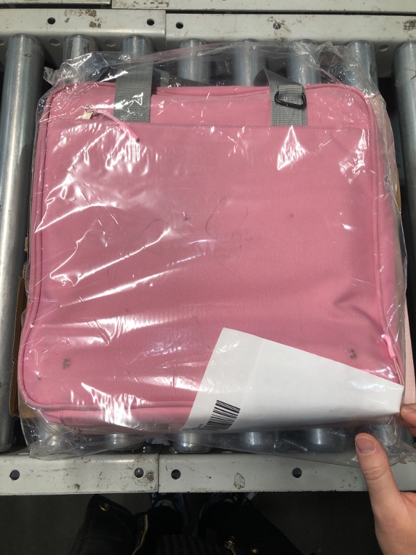 Photo 2 of (READ FULL POST) Sturdy 3 Ring Zipper Binder with Shoulder Strap for School - Beautiful 2 Inch Zip Up Binder with Extra Pockets Holds 500 Sheets, Books & Laptop - Easy to Carry Binder Made of Durable Premium Fabrics Pink