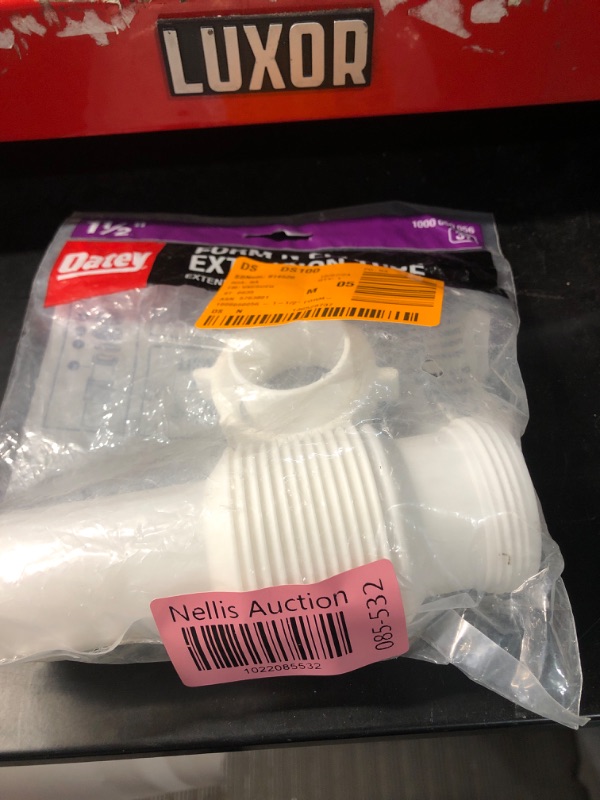 Photo 2 of ***PARTIAL SET / MISSING SEALS**
Form N Fit 1-1/2 in. X 11-1/4 in. White Plastic Slip-Joint Sink Drain Tailpiece Extension Tube
