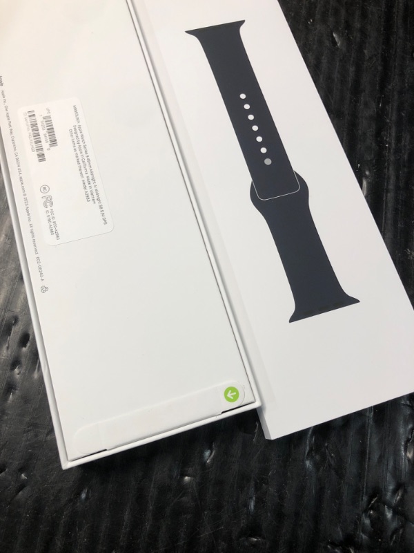 Photo 2 of ** FACTORY SEALED, OPENED TO CHECK CONTENTS* Apple Watch Series 9 [GPS 45mm] Smartwatch with Midnight Aluminum Case with Midnight Sport Band S/M. Fitness Tracker