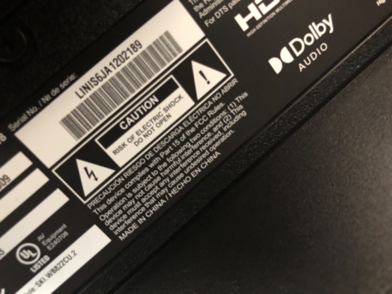 Photo 3 of ** TURNS ON CANT TEST FURTHER**VIZIO 40-inch Full HD 1080p Smart TV with DTS Virtual: X, Alexa Compatibility, Chromecast Built-in, Bluetooth Headphone Capable, (VFD40M-08 New)