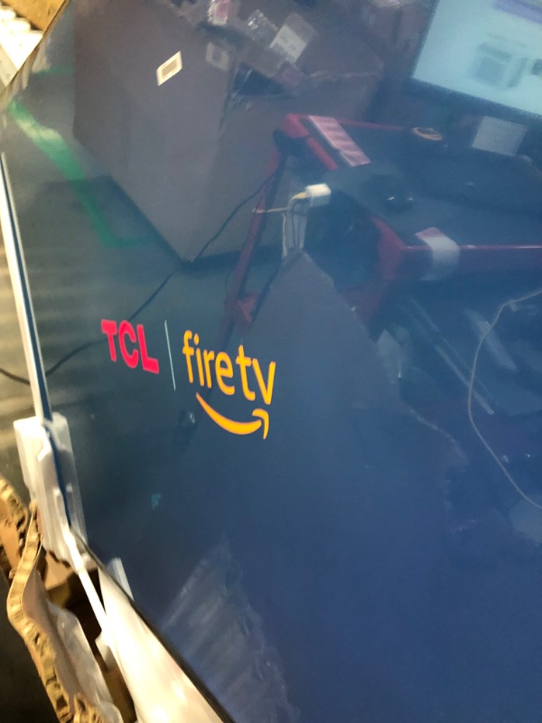 Photo 1 of ** TURNS ON CANT TEST FURTHER**dENTED AND BENT AT TOP**  TCL 75-Inch Class S4 4K LED Smart TV with Fire TV (75S450F, 2023 Model