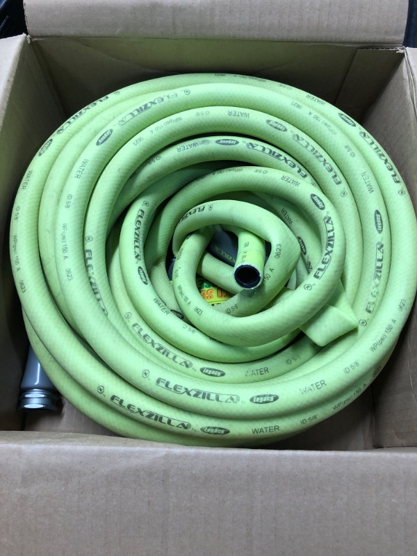 Photo 3 of ***USED - UNABLE TO CHECK FOR LEAKS***
Flexzilla Garden Hose 5/8 in. x 50 ft, Heavy Duty, Lightweight, Drinking Water Safe, ZillaGreen - HFZG550YW-E