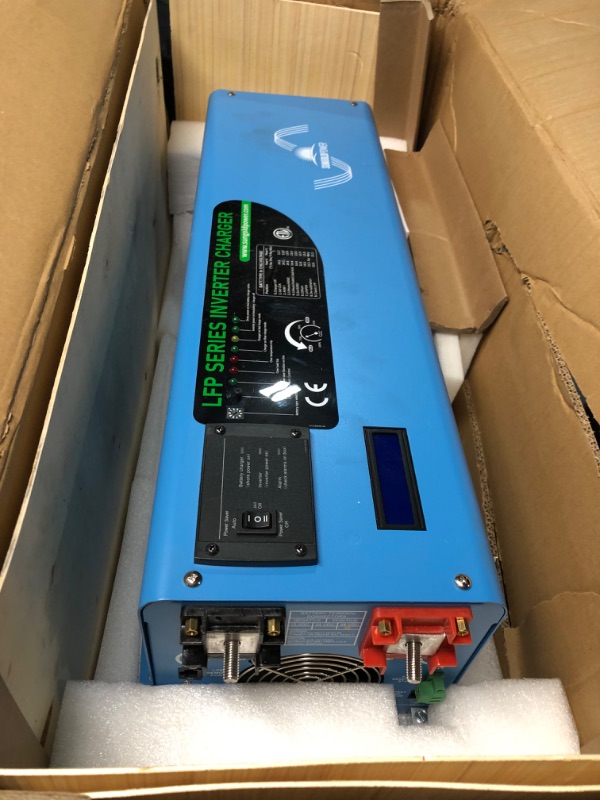 Photo 5 of ** VERY USED AND DIRRTYY** UNTESTED** SUNGOLDPOWER 6000W Peak 18000W Pure Sine Wave Split Phase Power Inverter with Charger 60A