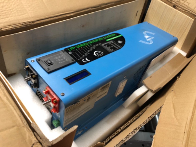 Photo 4 of ** VERY USED AND DIRRTYY** UNTESTED** SUNGOLDPOWER 6000W Peak 18000W Pure Sine Wave Split Phase Power Inverter with Charger 60A