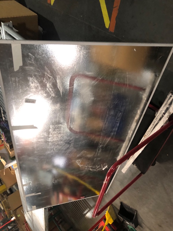 Photo 10 of **MINOR DAMAGE** Pack of 2 Dry Erase Boards, 94 x 47 Inches, Melamine Surface, Silver Aluminum Frame *Minor damage still functions*
