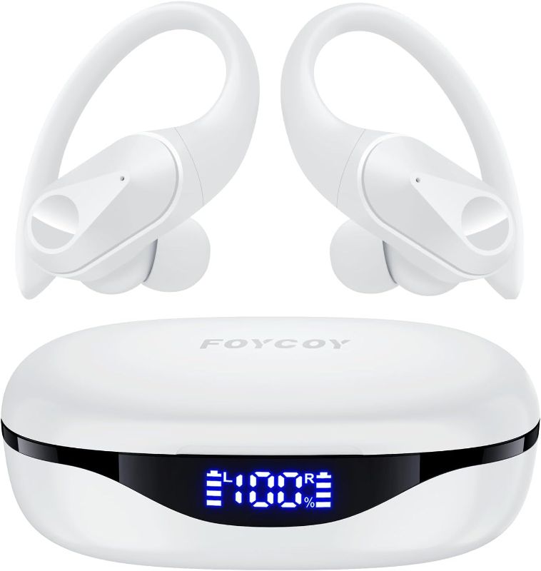 Photo 1 of (READ FULL POST) FOYCOY Wireless Earbuds Bluetooth Headphones 90Hrs Playtime Ear Buds IPX7 Waterproof Sports Earphones Wireless Charging Case Over-Ear Earhooks Headest