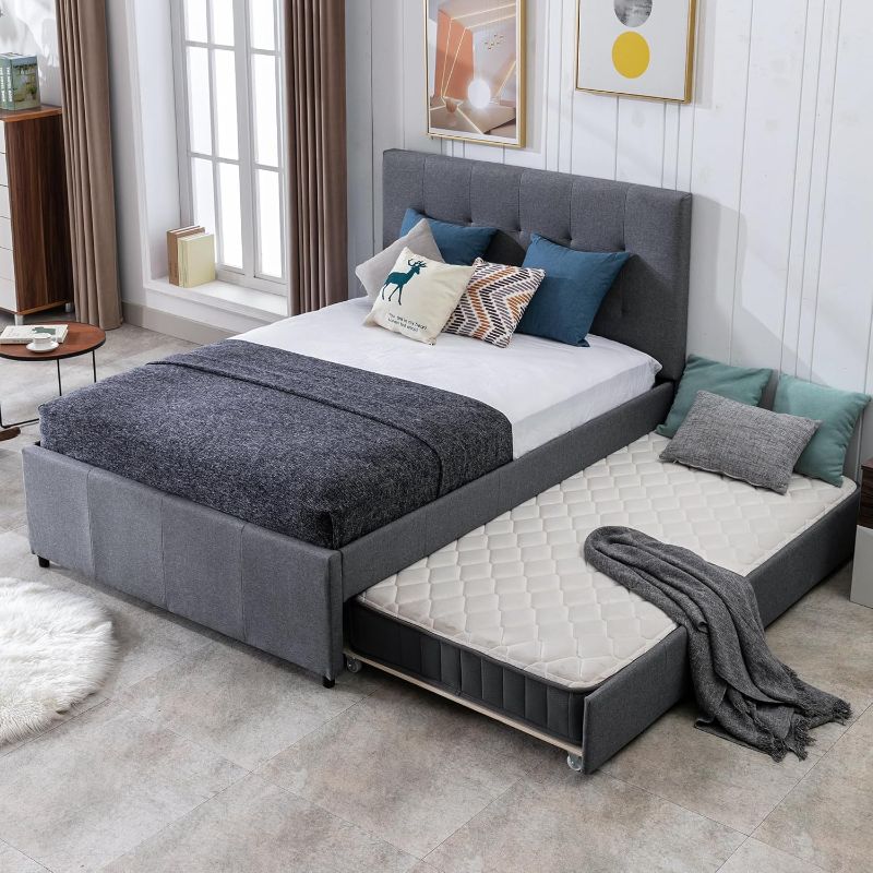 Photo 1 of ***STOCK PHOTO REFERENCE ONLY*** Full Size Bed Frame with Trundle Grey