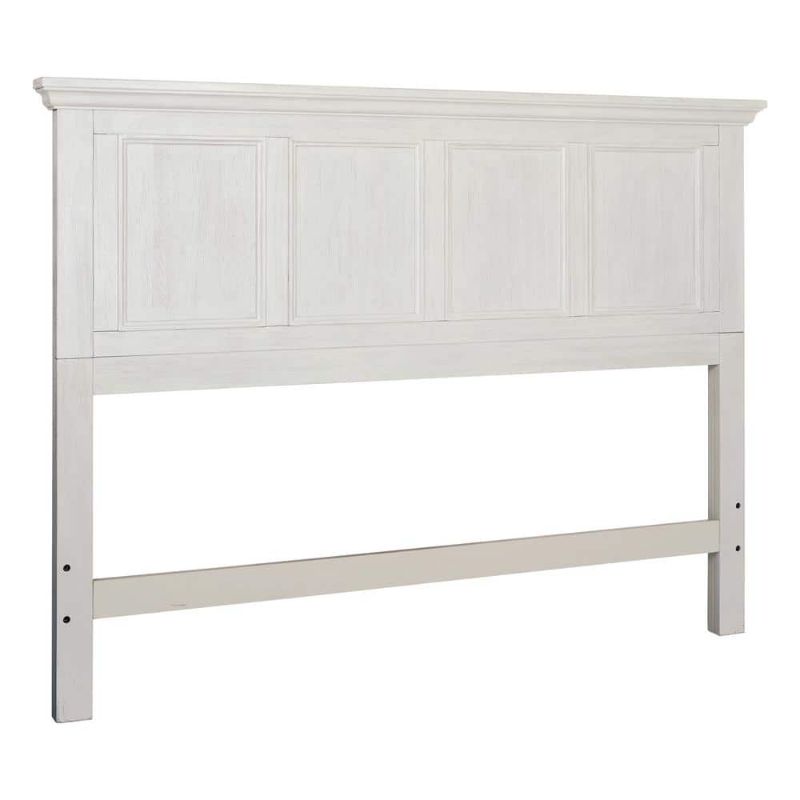 Photo 1 of ***NON REFUNDABLE, PARTIAL SET*** Farmhouse Basics Queen Bed Headboard in Rustic White: Headboard Only