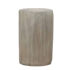 Photo 1 of (READ FULL POST) allen + roth 17.25-in H x 11-in W Gray Wood Indoor/Outdoor Round Resin Plant Stand