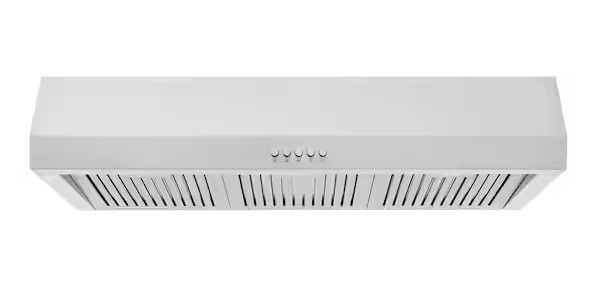 Photo 1 of (READ FULL POST) Sarela 36 in. W x 7 in. H 500CFM Convertible Under Cabinet Range Hood in Stainless Steel with LED Lights and Filter