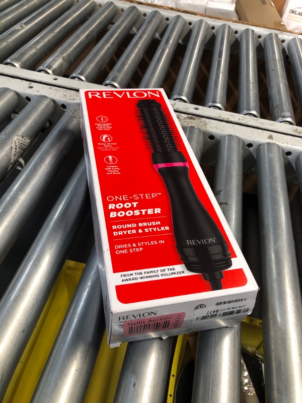 Photo 2 of ***FACTORY SEALED*** REVLON One Step Root Booster Round Brush Dryer and Hair Styler | Fight Frizz and Add Volume, Appliance Tool (1-1/2 in)