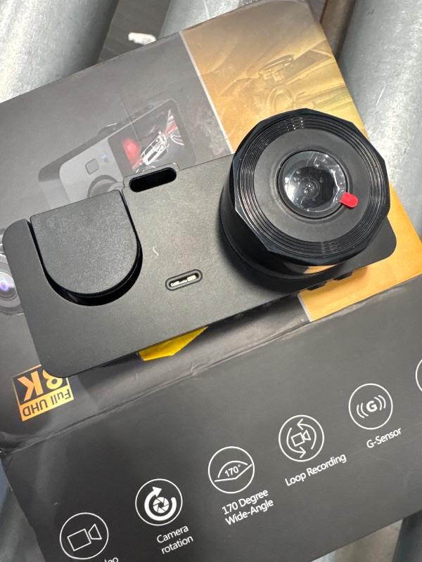 Photo 2 of 3 Channel Dash Cam Front Rear, 8K Full UHD Dash Camera for Cars, Triple Car Camera with 32GB Card,Built-in 2.0'' IPS Screen, Night Vision, 170°Wide Angle, WDR, 24H Parking Mode