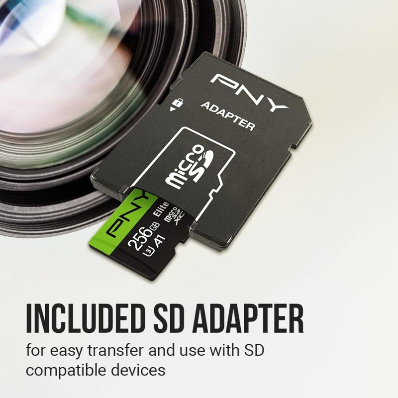 Photo 1 of (READ FULL POST) PNY 64GB Elite-X Class 10 U3 V30 microSDXC Flash Memory Card
