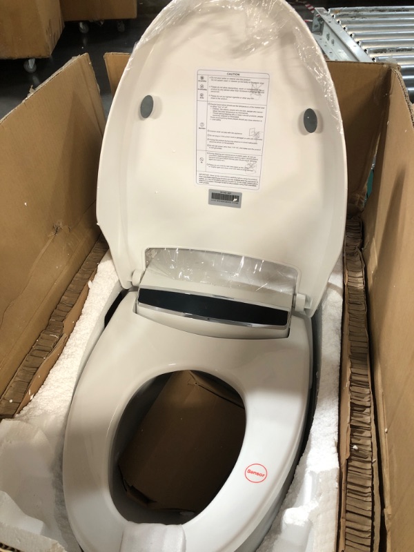 Photo 3 of ***USED - LIKELY MISSING PARTS - UNABLE TO VERIFY FUNCTIONALITY***
ARRISEA Smart Bidet Toilet with Auto-open Lid, Foot Sensor & Auto Flush Smart toilet Combo with Remote Control, Warm Water Wash, Dryer, Heated Seat, LED Display