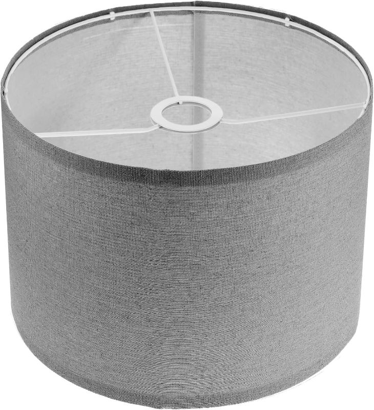 Photo 1 of ***STOCK PHOTO FOR REFERENCE ONLY - ACTUAL ITEM MAY DIFFER***
Cloth Lamp Shade Round lamp Small Drum Lamp Shades Fabric Lampshades Barrel Lamp Shades for Table Lamps Floor Lamps (Light Grey)