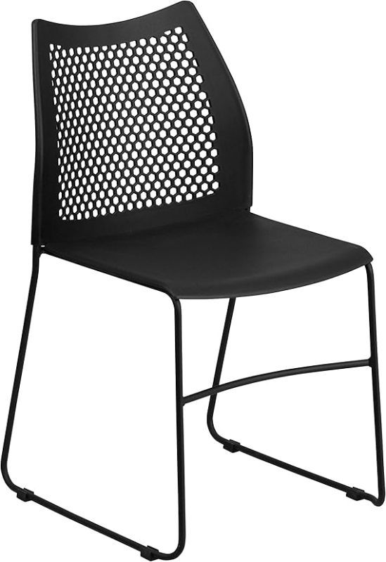 Photo 1 of ***DAMAGED - CRACKED - SEE PICTURES***
Flash Furniture Hercules Series Contoured Lobby Chairs with Air-Vent Honeycomb Backs, Black