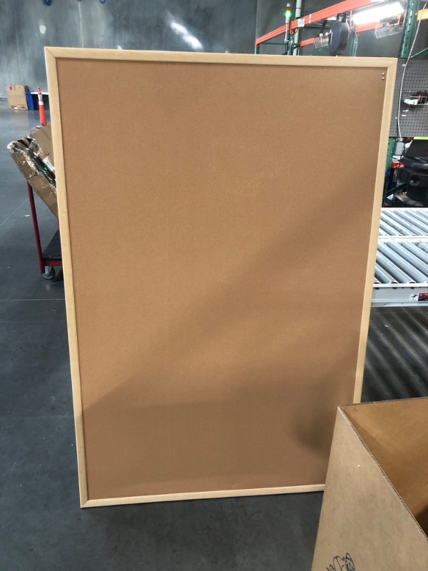 Photo 3 of (READ FULL POST) **TRUCK OR TRAILER PICKUP ONLY**  U Brands Cork Notice Board, 70 x 47 Inches, Silver Aluminum Frame (023U00-01)
